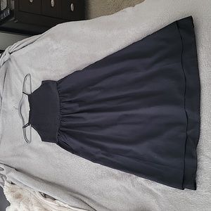 Joie black midi dress